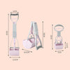 Small Purple Foldable Dog Poop Scooper with Serrated Grip