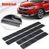 5 Sets Car Threshold Carbon Fiber Sticker Car Door Scratch Strip Anti-Kick Film Protective Pad Threshold Strip, Colour: 4 PCS / Set 3D Black