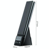 N61 3 in 1 Wireless Charger Folding Eye Protection Desk Lamp with Clock & Alarm Function(Black)