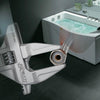 YZL Multifunctional Short Handle Large Opening Adjustable Wrench, Style:Arc-Shaped Bathroom