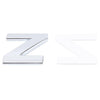 Car Vehicle Badge Emblem 3D English Letter Z Self-adhesive Sticker Decal, Size: 4.5*4.5*0.5cm