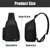 Cwatcun D17 Camera Shoulder Crossbody Backpack(Black)