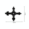 Four In One Multifunctional Hand Drill Key, Style:Large