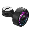FE052 RGB Color Light USB Plug-in Clip-on Car Rear Seat Headrest Fan(Black)