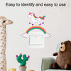 10sheets Cartoon Wall Sticker Switch Socket Beautification Decorative Sticker(KG158)