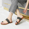 Women Summer Sandals Bohemian Style Buckle Seaside Flats Shoes, Size: 38(Apricot)