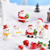 5pcs Christmas Cute Micro Landscape DIY Bonsai Decoration Snowscape Ornament, Style: No.15 Santa Claus