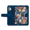 For Samsung Galaxy A13 5G / 4G Floral Pattern Leather Phone Case with Lanyard(Dark Blue)