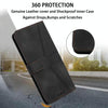 For Samsung Galaxy A36 5G Triangle Solid Color Leather Phone Case(Black)