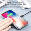 WX-70 15W Ultra-thin Wireless Charger Mirror Wireless Charger for Mobile Phone(Black)