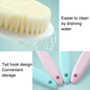 Long Handle Soft Hair Bathing Brush Nylon Hair Massage Brush(White)