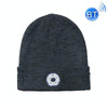 M1-BL LED Glowing Bluetooth Music Hat Wireless Call Night Running Hat(Gray)