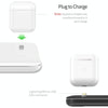 Z5 QI Vertical Magnetic Wireless Charger for Mobile Phones & Apple Watches & AirPods / Xiaomi Redmi AirDots, with Touch Ring Light (White)