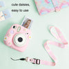 CAIUL Daisy Camera Silicone Case Protective Soft Case For FUJIFILM Instax Mini7+(Pink)
