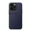 For iPhone 13 Pro Litchi Leather Magnetic Full Coverage Shockproof Phone Case(Navy Blue)