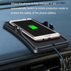 C6 15W 2 In 1 Multi-Function Car Wireless Charger Anti-Slip Launching Pad(Black)