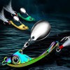PROBEROS DW570 Fishing Lures Spinning Sequins Long Casting Tremor Swimming VIB Micro Tremor Zinc Alloy Bait(Silver) Weight: 17g