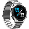 N58 IP67 1.28 inch Touch Color Screen Smart Watch(Stainless Steel Black)