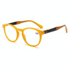 Retro Flexible Durable Portability HD Presbyopic Glasses +350(Yellow)