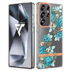 For Samsung Galaxy S25 Ultra 5G Flowers and Plants Series IMD TPU Phone Case(Blue Rose)