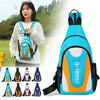 O-TBOST Outdoor Casual Multifunctional Crossbody Backpack(Sky Blue And Yellow)