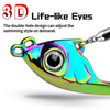 PROBEROS DW570 Fishing Lures Spinning Sequins Long Casting Tremor Swimming VIB Micro Tremor Zinc Alloy Bait(Silver)Weight: 19g