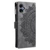 For Samsung Galaxy A06 5G Multi-Card Totem Zipper Leather Phone Case(Grey)