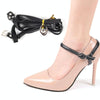 1 Pair High Heels Prevent Heel Drop Shoe Strap(Matt Black)