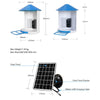 2MP WiFi Solar Bird Box Camera with AI Bird Recognition & Night Vision