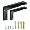 16 inch 40cm Triangle Support Frame Fixed Angle Iron(Black)