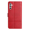For Samsung Galaxy A16 4G / 5G Cowhide Texture Stitching Leather Phone Case(Red)