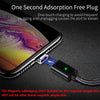 2 PCS ESSAGER Smartphone Fast Charging and Data Transmission Magnetic Cable with 8 Pin Magnetic Head, Cable Length: 1m(Black)