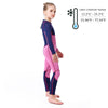 SLINX 1902 Long Sleeve Warm Kids Sun Protection Wetsuit, Size: M(Twilight)