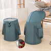 Foldable Foot Bath Bucket Knee Foot Tub Portable Bath Bag For Travel Camping(Pink)