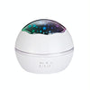 Small Ball USB Rotating Starry Sky Ocean Projector Night Light(White)