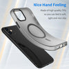 For iPhone 11 MagSafe Frosted Translucent TPU + PC Full Coverage Phone Case(Black)