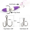 W.P.E PMG-M Foam Hook Soft Worm Bait Three Anchor Hook Fake Lures, Size: M(29)