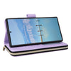 For Samsung Galaxy S22 Ultra 5G Nine-card Slots Zipper Wallet Bag Leather Phone Case(Purple)
