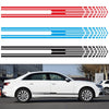 D-730 Stripe Pattern Car Modified Decorative Sticker(Red)