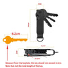 Compact Key Organizer Metal Key Chain Can Hold 2-6 Keys Carbon Fiber
