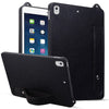 For iPad Pro 9.7 / 9.7 2018 / 2017 TPU Leather Back Tablet Case with Wristband(Black)