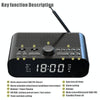 DAB-A5 LED Display Bedside DAB/FM Clock Radio with Bluetooth Speaker, EU Version(Black)