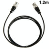 1.2m Black BNC Male Cable for CCTV & TV Aerial