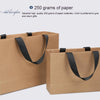 Buff Shopping Kraft Paper Bag Handbag, Size:XL