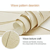 Simple 3D Water Ripple Non-woven Wallpaper Home Decoration Wall Sticker(Light Grey)
