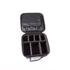 Waterproof Cosmetic Box With Partitions Cosmetic Bag Large-Capacity Rhombic PU Cosmetic Storage Box(Black)