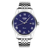 SKMEI 9058 Multifunctional Outdoor Fashion Waterproof Steel Strip Quartz Wrist Watch(Men Style Blue)