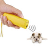 Ultrasonic Dog Repeller & LED Flashlight - Yellow
