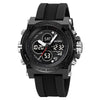 SKMEI 2065 50M Waterproof Multifunctional Men Dual Display Sports Digital Wrist Watch(Black)