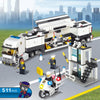 6727 511 PCS Brick Blocks City Police Station Command Vehicle Building Bricks Plastic Blocks Toys, Age Range: 6 Years Old Above